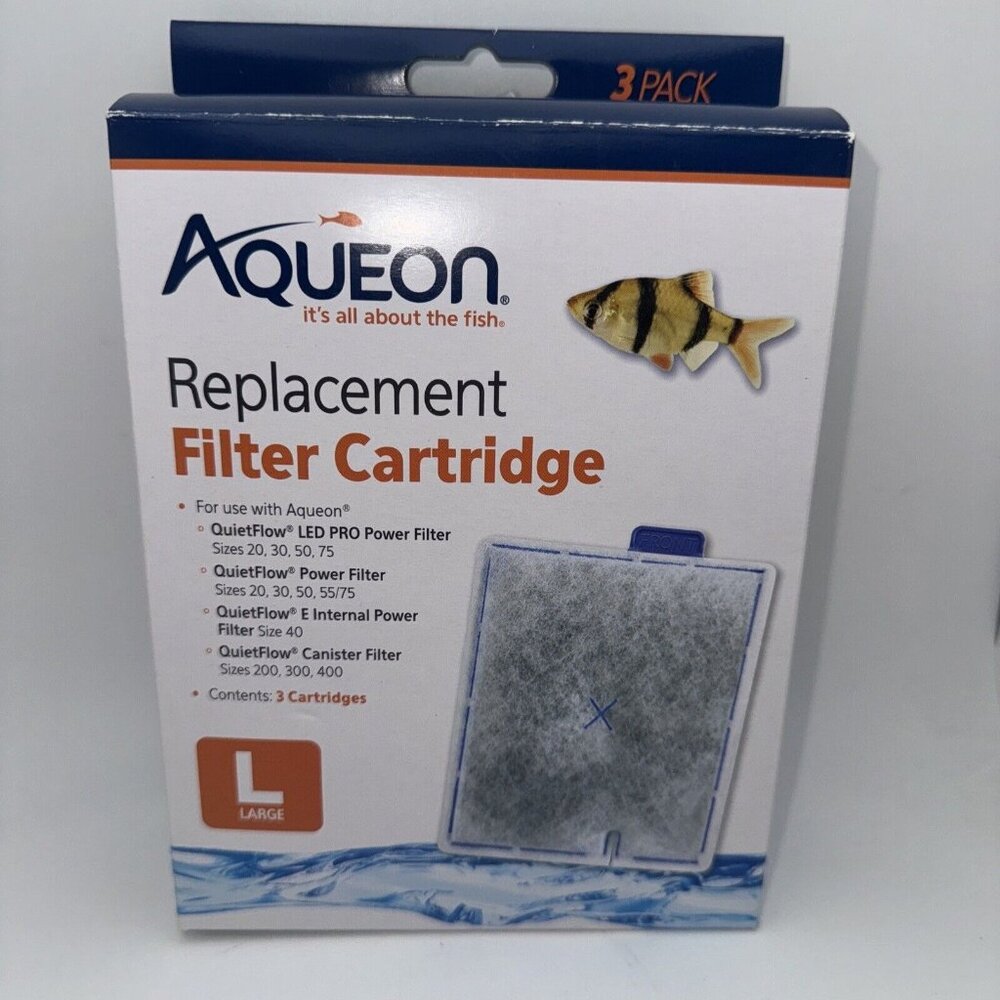 Replacement Filter Cartridges (LARGE) 3 Pack -  Aqueon GR52